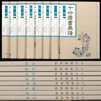 十竹斋书画谱套装全8册经典国画临摹教材彩版初学者临摹范本中国传统水墨画技法翎毛梅兰竹石画谱集国画入门 历代名家绘画 万有同春