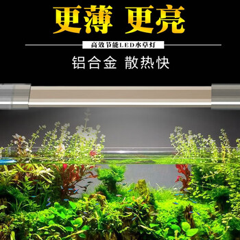 森森高透光鱼缸灯水草灯led灯防水水族箱照明灯led支架灯adp 500j 8w 适合60 64cm缸 图片价格品牌报价 京东