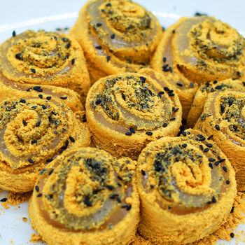 驴打滚东北正宗老北京特产糍粑手工糯米打糕熟粘掌柜450g黑芝麻馅卷儿