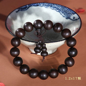 zzm正宗太行雷击桃木男女款崖柏108颗佛珠手链老情人节送女朋友礼物