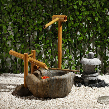 石斋御景日式石砵枯山水 庭院石头水景石盆装饰摆件石雕水盆花盆石钵日式流水景观水槽水池鱼缸养鱼盆养花池生态流水景 款式一定制尺寸付定金 搭配石灯笼联系客服 图片价格品牌报价 京东