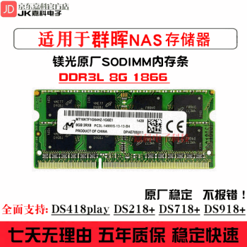  ȺnasڴDS918+DS718+DS218+DS220+DS720+DS920+洢 DDR3L 8G 1866 SODIMM