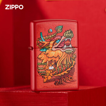 之宝（ZIPPO）打火机 龙虎精神 礼盒套装  LZE-0377-C01 打火机zippo防风打火机