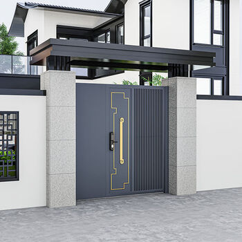 名都豪郡庭院门造型大门农村双开门门楼装饰门头新中式别墅大门新款