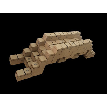 儿童纸箱玩具幼儿园中大班建构区游戏儿童拼搭纸箱砖块低结构建筑玩具