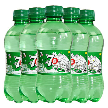 百事可乐七喜300mlx6瓶迷你装碳酸饮料柠檬味碳酸汽水饮料饮品