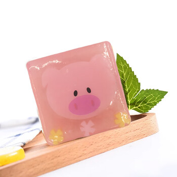 nhfouyou手工儿童卡通造型香皂可爱创意洗脸洗手洗澡沐浴肥皂天然精油
