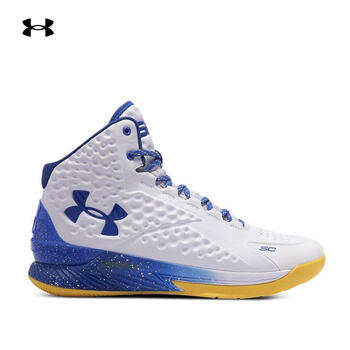 安德玛官方ua库里curry1男子运动篮球鞋3024397白色100445