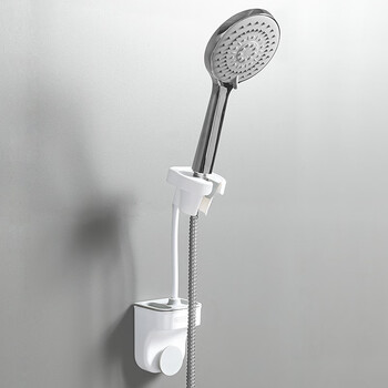 万向花洒支架固定座淋浴器配件免打孔淋浴头喷头支架浴室莲蓬底座经典