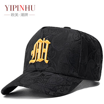 oimg帽子男高顶春夏印花棒球帽男时尚潮流休闲鸭舌帽男高端品牌提花