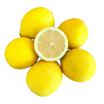 妮姬新鲜安岳清新黄柠檬5斤 酸爽多汁柠檬当季水果榨汁切片泡蜂蜜 5斤装