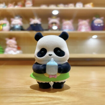 52toys现货panda 幼稚园系列熊猫滚滚盲盒潮流玩具可爱摆件礼物 瓶瓶