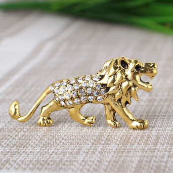 中国风十二生肖龙胸针高档领针时尚男士西装衬衫佩戴外套胸花别针 12月10日发完 复古金色雄狮2 8 6 2cm 图片价格品牌报价 京东