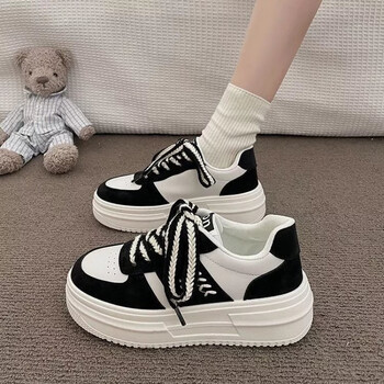 唯坤原创品牌大东击穿底价厚底松糕鞋女2022年秋季新款休闲百搭运动板