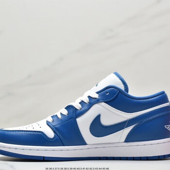 air low 北卡蓝男女鞋乔1白蓝低帮运动篮球鞋情侣百搭休闲鞋 aj1北卡