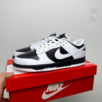 耐克(nike)2023新款 sb dunk low 黑白熊猫鞋滑运动鞋 刘耀文同款双钩
