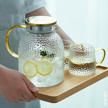 玻璃杯大容量家用果汁壶套装柠檬水壶1800m18l雅奢壶不含杯同款杯有售