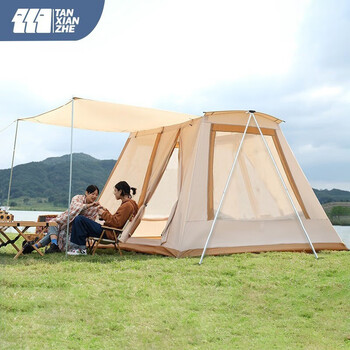 探险者tanxianzhe春日帐篷户外轻奢精致露营专业野营加厚防暴雨野外