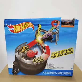 风火轮hotwheels小跑车电动都市汽车广场轨道cdr08男孩玩具风火轮回旋