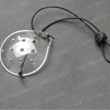 眼科手术后单眼罩轻薄男女学生保护眼睛受伤透明透气小孔镜单个眼罩绳