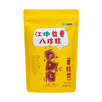 江中益童八珍糕芡实健康开胃成人儿童无添加剂零食酸枣糕点90g八珍糕