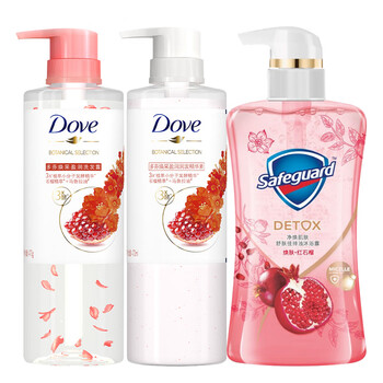 多芬(dove)多芬洗发水液沐浴露护发素套装二合一红石榴男女 多规格可