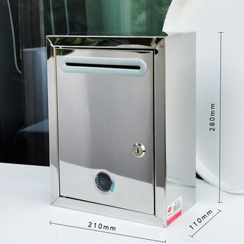 犇狐不锈钢意见箱小中大号信报箱室外防水不锈钢报刊箱投诉箱举报箱书