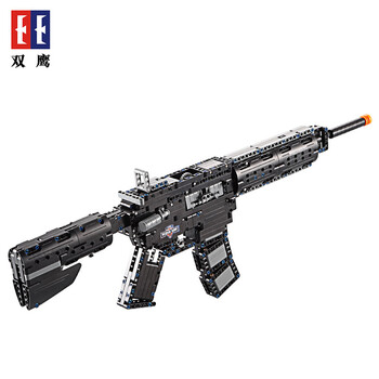 积木拼装男孩玩具 儿童玩具枪军事模型仿真益智拼插 绝地求生吃鸡狙击