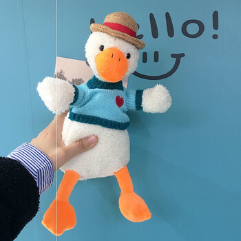 迪士尼disney复读鸭同款加油鸭子玩偶公仔毛绒玩具会说话的网红沙雕互