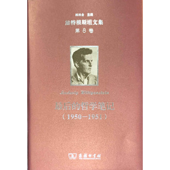 维特根斯坦文集（第8卷）：最后的哲学笔记（1950-1951）pdf/doc/txt格式电子书下载