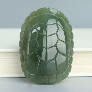 玉说和田玉龟甲手把件玉石把玩件新疆玉坠玉佩挂件富甲天下附证书