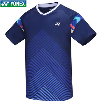 yonex新款yonex尤尼克斯yy羽毛球服男女运动短袖t恤速干 男款-110313