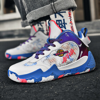 篮球鞋男女春秋减震保暖学生实战球鞋低帮战靴耐磨运动鞋白兰36