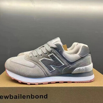 新百伦男女款透气软底运动休闲韩版拼侣鞋2023新百伦邦德n字鞋 元祖灰