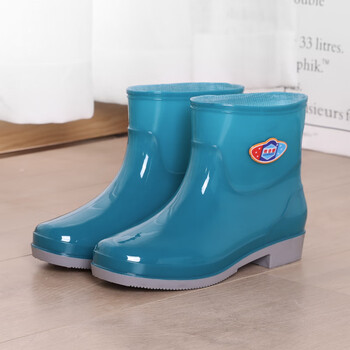 莎格莉劳保雨鞋雨靴水鞋女雨鞋短筒低腰洗碗防滑短胶鞋劳保厨房专用