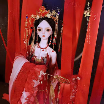 矢向古风芭比娃娃 大号纯国风芭比娃娃关节可动豪华古风全套古装玩偶