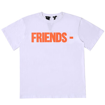vlone life friends a$ap rocky 大v洛杉矶限定陈冠希黑橙短袖t恤