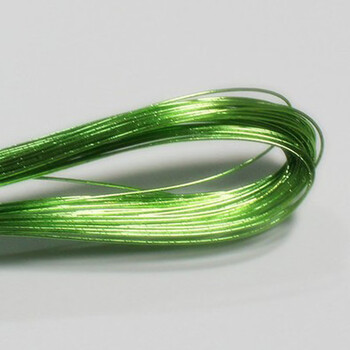 丝网花材料彩色细软扎线diy手工花艺铁丝 22号浅绿色100根