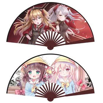 8寸动漫扇子天官伪装新款二次元周边绢布折扇 碧蓝航线  8寸扇子