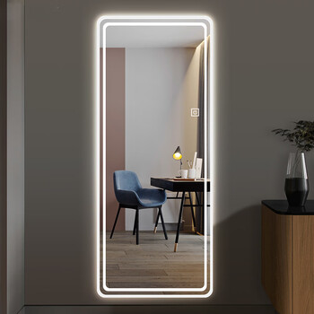 摩霄智能穿衣镜酒店卫生间全身镜小户型卧室试衣镜60*170人体感应