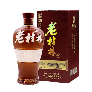 桂林三花酒 白酒 米香型 45度瓷瓶老桂林 500ml 单瓶装  礼品酒 年货送礼