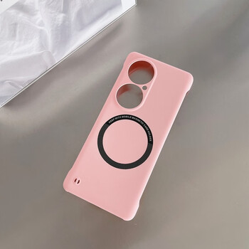 华为p50pro手机壳新款无边框磁吸外壳p50镜头保护p50e网红款防摔