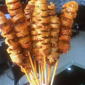 幸运星五星鸡块串1200g鸡肉鸡块油炸速冻休闲小吃冷冻半成品面筋串1包