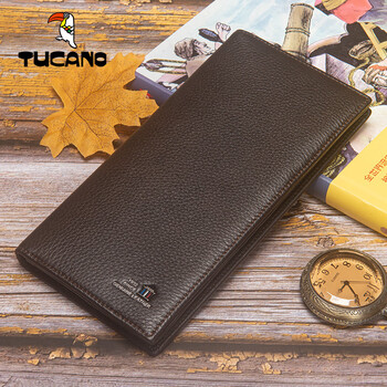 箱包皮具>男包>男士钱包>啄木鸟>啄木鸟真皮男士钱包2024新款长款多