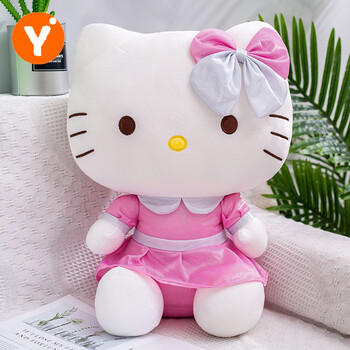 hollekityhellokitty公仔凯蒂猫布娃娃玩偶哈喽kt猫咪毛绒玩具送女孩