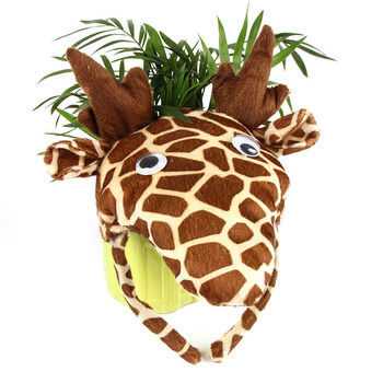 六一儿童毛绒立体发箍cosplay动物头饰装扮道具十二生肖头箍长颈鹿