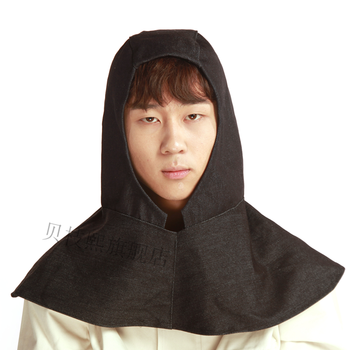 男冰丝披肩帽防灰防尘帽电焊风帽透气防护头套工业粉尘打磨劳保面罩