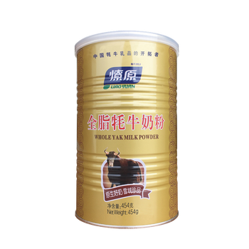燎-原全脂牦牛奶粉 全家营养早餐青少年成人中老年奶粉454g