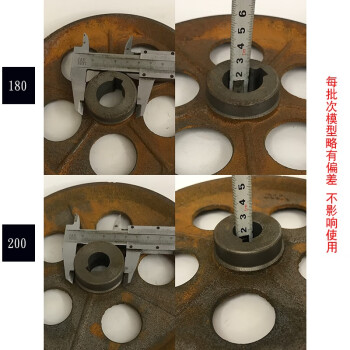 a型皮帶輪單槽鑄鐵馬達180200mm配件傳動輪三角皮帶盤電動機鏤空1a