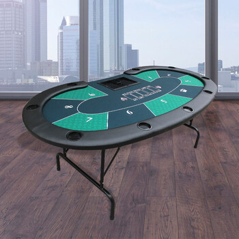 德州扑克桌折叠游戏大陆德州扑克牌桌子对折桌面折叠铁脚定制筹码台子